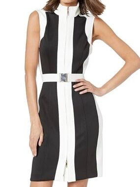 NWT Tommy Hilfiger Black and White scuba dress